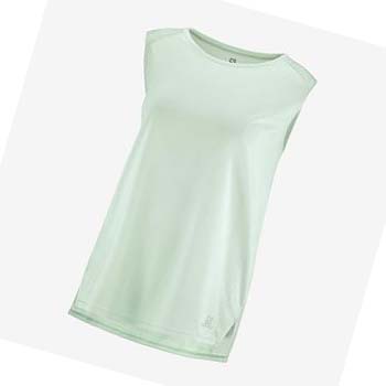 Camiseta Salomon OUTLINE SUMMER Mujer Verdes | MX 2569LIS